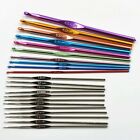 12/22 Size Multi Coloured Aluminium Crochet Hook Yarn Knitting Needles 2-8mm Set