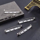 100X 20/32mm Brooch Backs Safety Bar Pins Craft Catch Badge Fasteners Jewellery