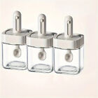 2pcs Square Seasoning Pot, Kitchen Spice Jar, Seasoning Containers for Salt