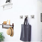 5pcs Adhesive Hooks Stainless Steel Hooks for Home Office and Outdoor Hanging AU
