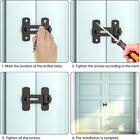 Safety Door Bolt Gate-Latch Stainless Steel Accessories Flip Latch Latch Lock AU
