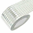 Mini Mosaic Tiles Self-Adhesive Square Mirror Glass DIY Home Wall Sticker Decors