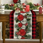 Christmas Table Runner Tablecloth Christmas Home Dinning Table Flag Xmas Decor