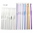 12/22 Size Multi Coloured Aluminium Crochet Hook Yarn Knitting Needles 2-8mm Set