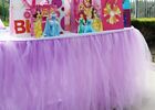 Light Purple Tulle TUTU Table Skirt Cover Birthday Wedding Party Baby Shower Dec