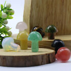 Mini Mushroom Natural Crystal Carving Quartz Massage Healing Reiki Stone Decor