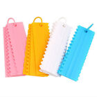 4Pcs Cake Decorating Icing Smoother Edge Frosting Scraper Comb Pastry Spatulas