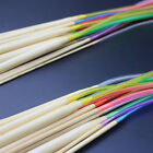 18PCS 80CM Tube Carbonized Circular Bamboo Knitting Needles Set Yarn Tools NEW