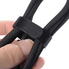 200PCS Magic Cable Ties Reusable Hook and Loop Cable Ties Organiser Cords Black