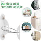 2-10Sets Furniture Anchors Anti Tip Kit Metal Anchors Wall Secure Earthquake AUS