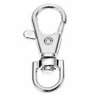 100PCS Swivel Lobster Clasp Clips Hook Alloy Key Ring Split Keychain Durable DIY