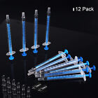 50X 1ml Syringe with Caps Feed Pets Oral Oil Glue Applicator Hydroponics Syringe