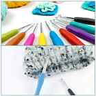 59PCS Beginner Crochet Hooks Kit 5 Roll Yarn Knitting Needles Sewing Set 2Color