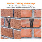 20Pcs Heavy Duty Brick Hooks Hanger Clips Fastener Hook Hanger Wall Clip Set AU