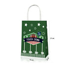 24X Rugby Themed Kraft Paper Tote Bags Durable 150g Kraft Paper for Sports Fans