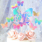 Butterfly Cupcake Topper for Girls Women's Happy Birthday Cake Party Decorations