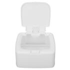 Small Plastic Desktop Storage Box with Lid Organizer Bucket for Office Home Use