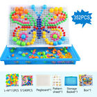 Mushroom Nails Puzzle Pegboard Jigsaw Creative DIY Peg 3D Kids Educational Toys