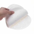 100Pcs 20cm Perforated Steamer Pad Non Stick liners air fryer Dim Sum Papers AUS