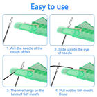 5-50Pcs Green Automatic Quick Sewing Machine Needle Threader Stitch Insertion AU