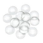 30-300X Cabochons Clear Glass Dome Flat Back Round Transparent 12x4mm Jewellery