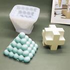 3D Candle Mould Pyramid Shape DIY Perfume Soap Candle Making Wax Silicone Mold