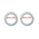50pcs Car Engine Oil Crush Washers Drain Plug Gaskets 14mm ID. 22mm OD. Aluminum