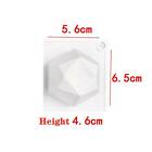 2PCS Eight-sided Diamond Candle Mould DIY Aromatherapy Soap Candle Mold 3D Craft