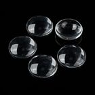 30-300X Cabochons Clear Glass Dome Flat Back Round Transparent 12x4mm Jewellery