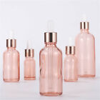 10pcs Glass Dropper Bottles Eye Pipette Roller Sprayer Essential Oils pink AUSTO