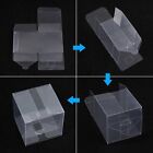 200pcs CLEAR PVC Gift Boxes Plastic Cube Transparent Display Case Square Box Pac