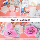 3x Coaster Resin Casting Mold Silicone Jewelry Agate Making DIY Mould Tool Craft