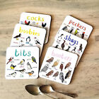 Set of 6 Bird Pun Coasters Funny Coasters for Drinks Kitchen Bar Decoration Gift