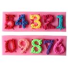 4PCS Number Silicone Fondant Mould Cake Decorating Sugar Topper Chocolate Mould