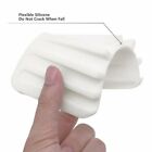 5pcs Silicone Soap Dish Storage Holder Soapbox Plate Tray Drain Box Tool Bathroom