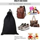 1x Black Satin Silk Storage Bag Drawstring Dust-Proof Pouch Pack Portable HotBag