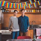 20x 5.5M Rainbow String Flag Gay LGBT Lesbian Pride Mardi Gras Party Banner Outd