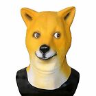 1X Dog Latex Head Mask Creepy Animal Halloween Costume Theater Creepy Party Toys