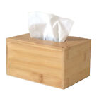 2x Tissue Box Paper Wooden Cover Holder Dispenser Storage Case Home Office Bambo
