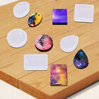 20PCS Mold Pendant Mould With Hanging Hole Jewelry Keychain Pendant DIY Craft AU