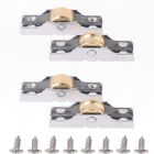 4pcs Stainless Steel Sliding Door Roller Perfect for Glass and Aluminum Doors AU