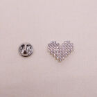 Heart Brooch Cardigan Button Sweater Coat Pin Fashion Corsage Jewelry Accessory