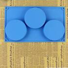 3 Holes Silicone Cake Pie Custard Tart Resin Mold Bakeware Coaster Tray Moulds