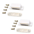 3-10 sets Magnetic Cabinet Cupboard Door Fastener Latch Catch Lock Magnet Plate