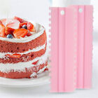 4Pcs Cake Decorating Icing Smoother Edge Frosting Scraper Comb Pastry Spatulas