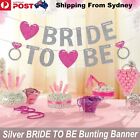 Bride to Be Banner – Silver Glitter Heart Bunting for Hens Night