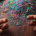 2000pcs Child Baby Hair Holders Rubber Elastic Bands Girls Ties Loom Bands AUS