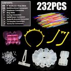 232X Mix Colour Glow Sticks Bracelets Glowsticks Set Bundle Glow In The DarK AUS