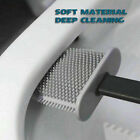 2Sets Bathroom Silicone Bristle Toilet Brush Holder Creative Cleaning Brush New