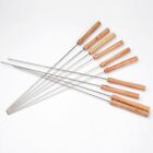 120PCS BBQ Metal Skewers Stainless Steel Flat Needle Barbecue Tools Kebab Stick